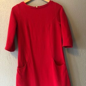 Boden hot pink ponte dress